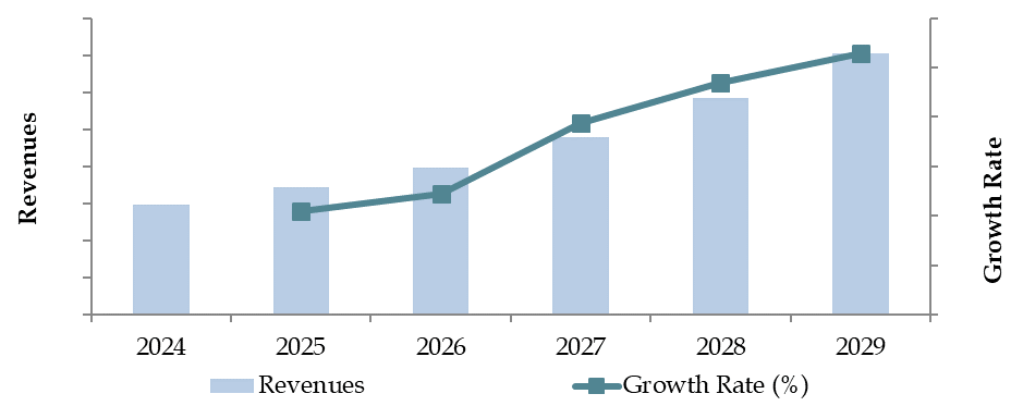 Future Outlook and Projections for Netherlands Alcoholic Beverages Market on the Basis of Revenues in USD Billion, 2024-2029